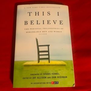 Book 📕, This I Believe.